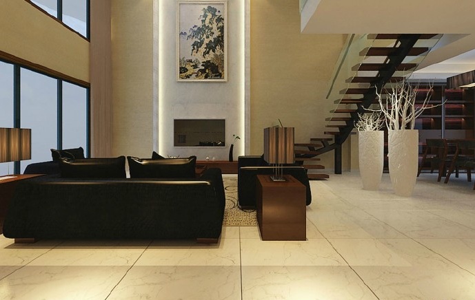 现代 简约 客厅图片来自今朝装饰冯彩虹在217平米现代简约的分享