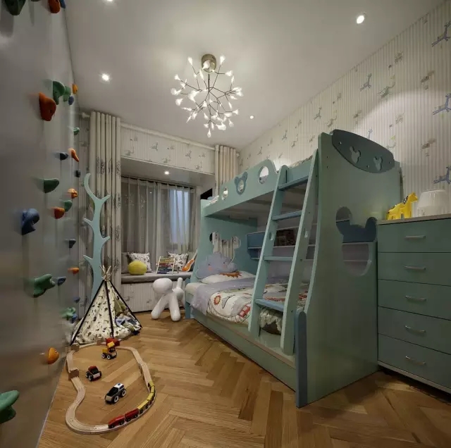 简约 欧式 田园 混搭 二居 三居 别墅 现代 北欧 儿童房图片来自实创装饰晶晶在87㎡现代简约两居的分享