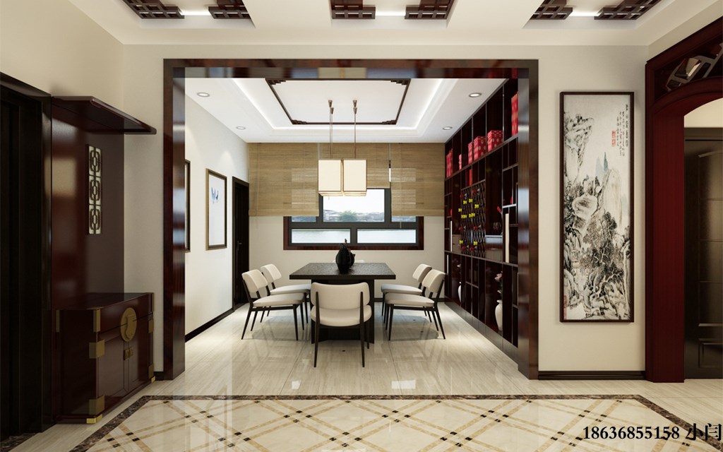 餐厅图片来自装家美在龙景逸墅141平米-中式风格的分享