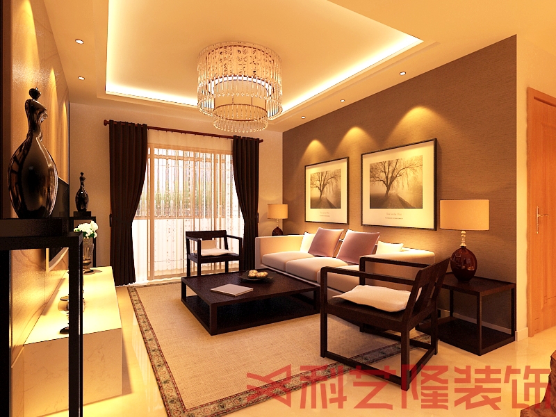 客厅图片来自天津科艺隆装饰在国耀上河城的分享
