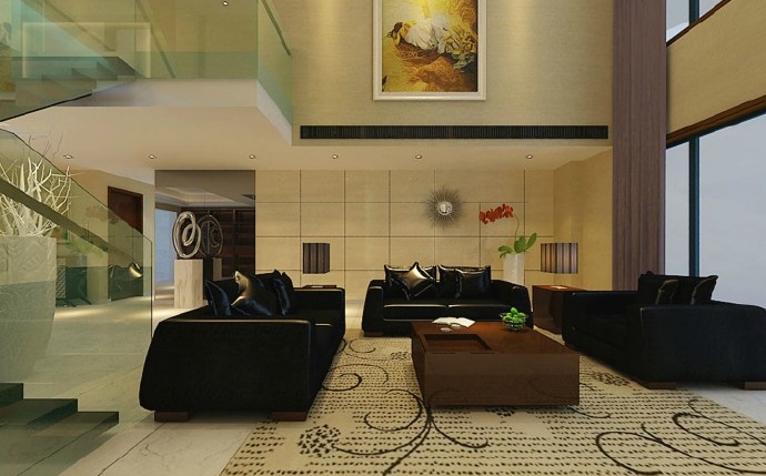 现代 简约 客厅图片来自今朝装饰冯彩虹在217平米现代简约的分享