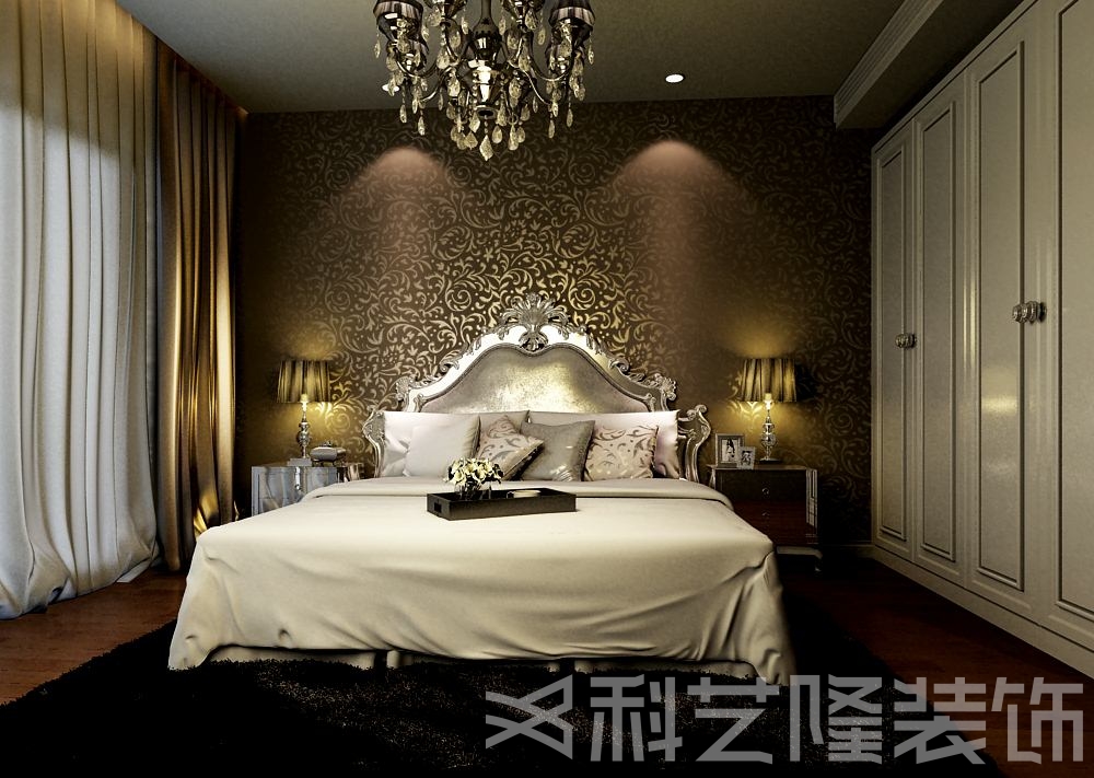 卧室图片来自天津科艺隆装饰在国耀上河城— 90.23㎡的分享