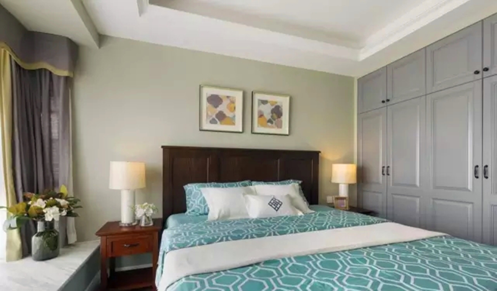 三居 小 现代 美式 卧室图片来自高度国际装饰宋增会在翠林小区86平米现代美式混搭的分享