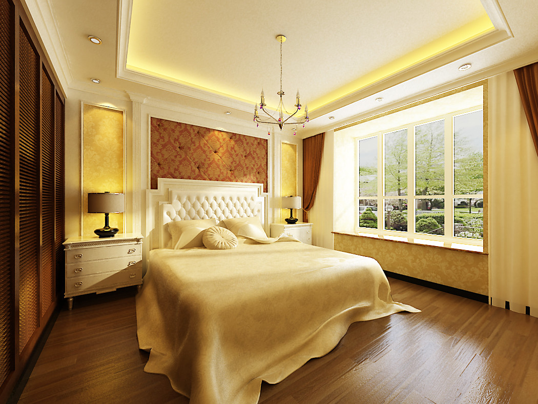 现代 二居 白领 实用 卧室图片来自天津京尚装饰在京尚装饰-保利-现代两居88㎡的分享