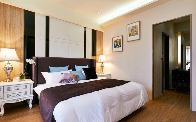 简约 卧室图片来自今朝装饰冯彩虹在125平米现代简约风格的分享