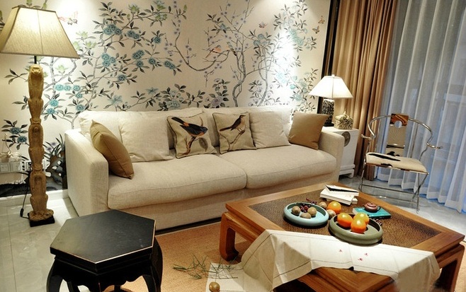 中式 客厅图片来自今朝装饰冯彩虹在118平米新中式的分享