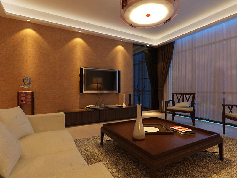 现代 二居 白领 实用 客厅图片来自天津京尚装饰在京尚装饰-保利-现代两居88㎡的分享