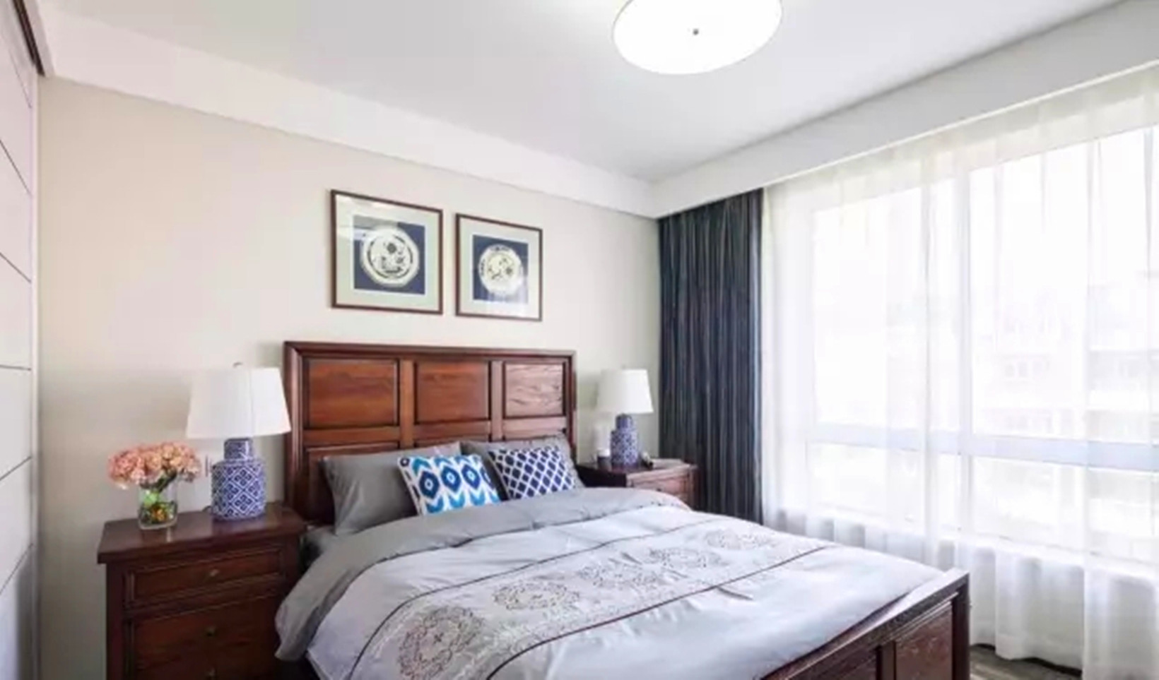 跃层 低调 奢华 美式 卧室图片来自高度国际装饰宋增会在碧水庄园200平米跃层美式的分享