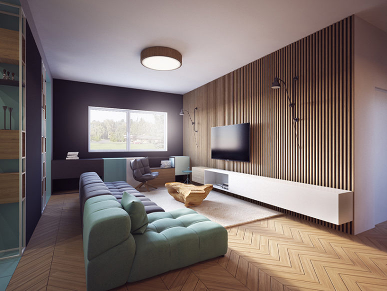 简约 现代 宜山居 三居 客厅图片来自别墅设计师杨洋在现代简约创意变身宜山居的分享