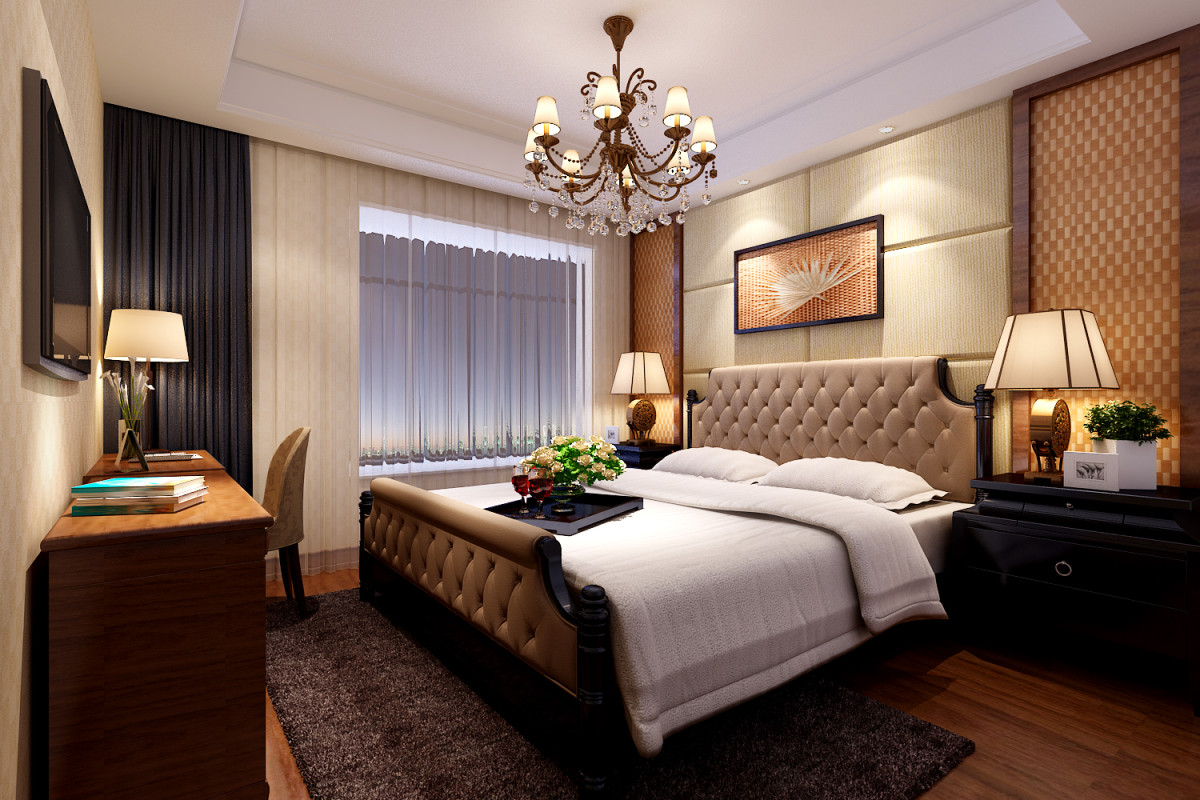 简约 地中海 跃层 卧室图片来自重庆优家馆装饰在装修案例【地中海风格】的分享