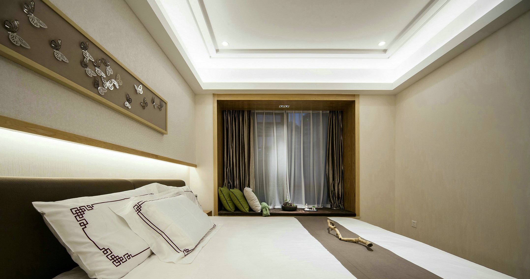 卧室图片来自张勇高级室内设计师在紫辰院中式设计案例效果展示的分享