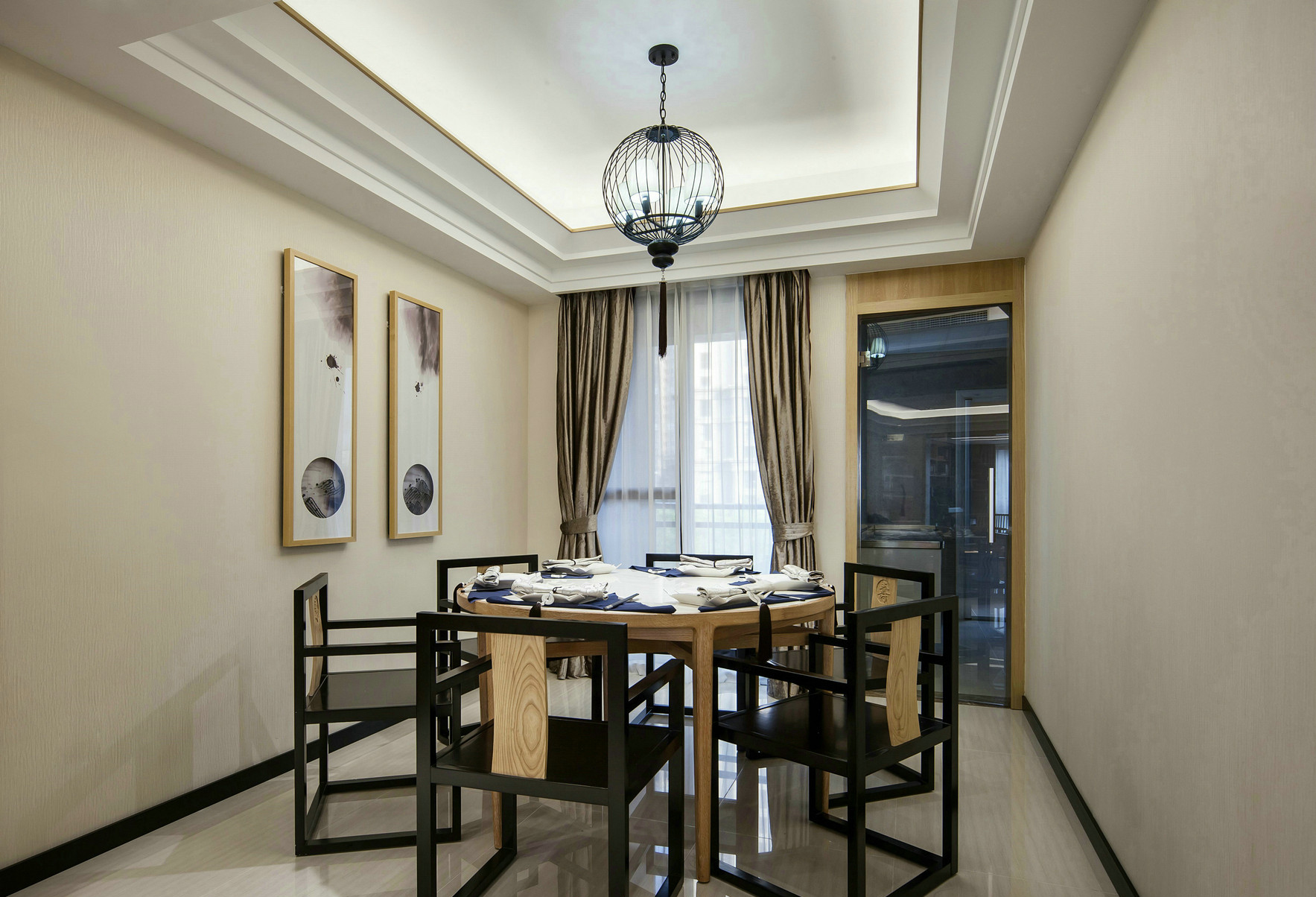 餐厅图片来自张勇高级室内设计师在紫辰院中式设计案例效果展示的分享