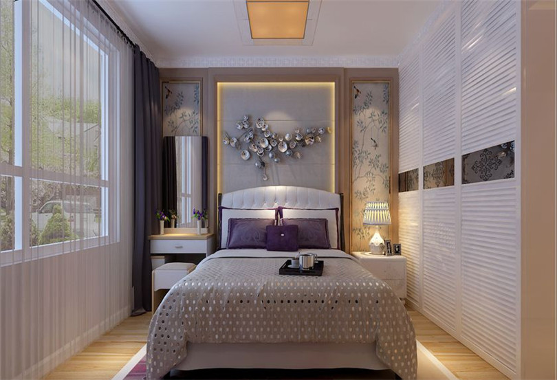 三居 白领 收纳 80后 小资 卧室图片来自实创装饰完美家装在永定河孔雀城120平新古典风格的分享