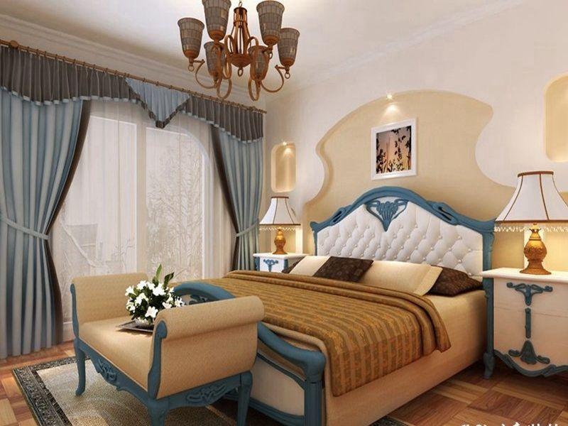 地中海 二居 装修设计 卧室图片来自武汉苹果装饰在苹果装饰-观澜国际的分享