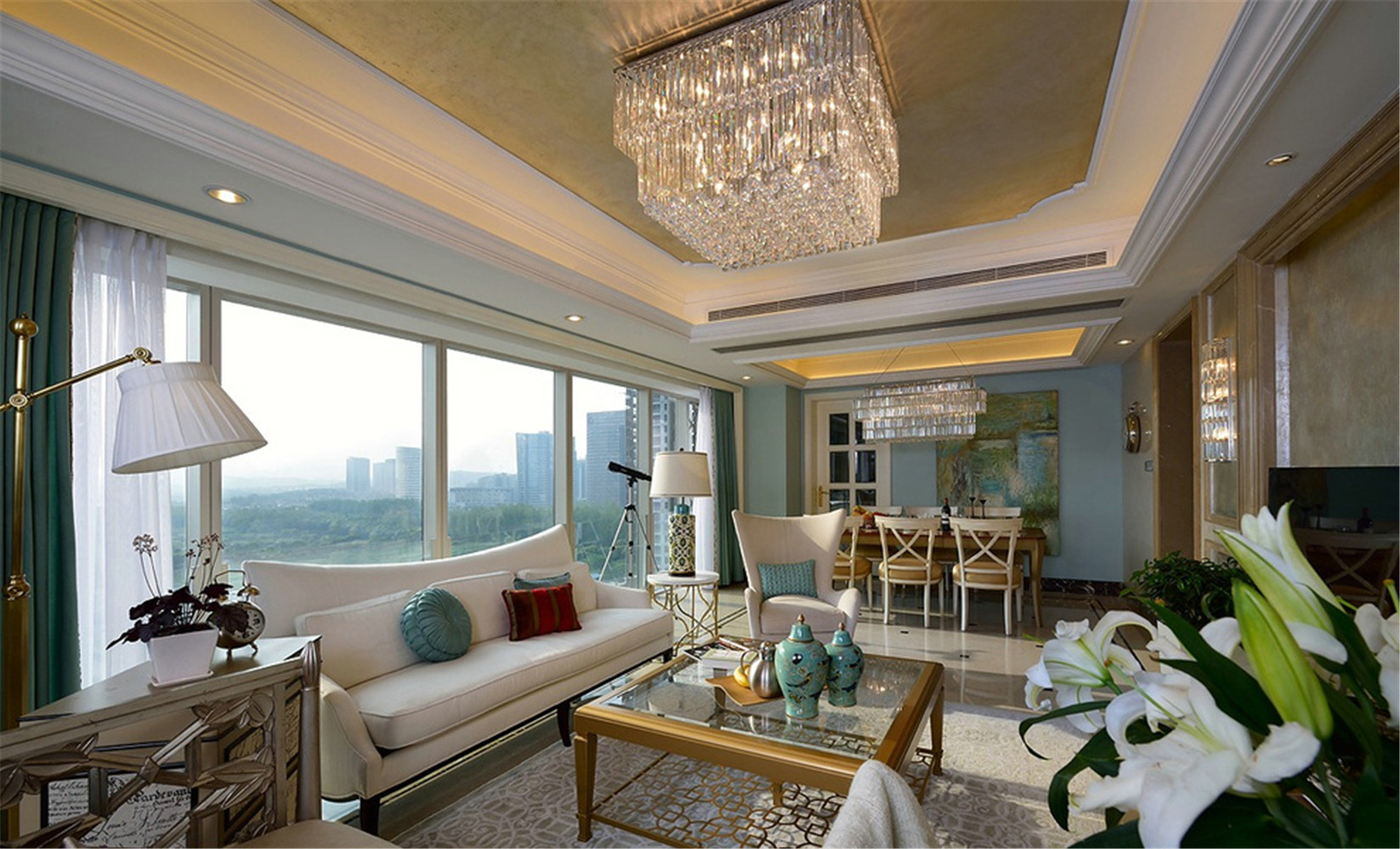 新古典 别墅 客厅图片来自张勇高级室内设计师在紫禁壹号院的分享