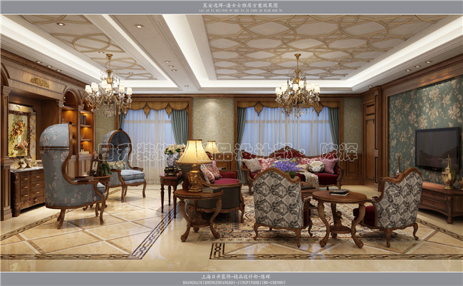 欧式 白领 小资 80后 客厅图片来自日升嬛嬛在大平层欧式风格装修的分享