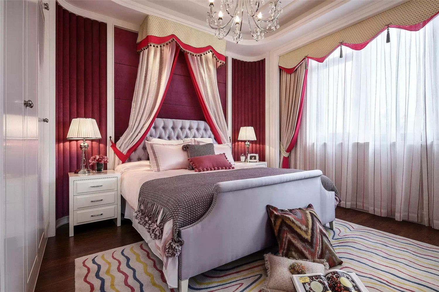 低奢 新古典 古典家居 卧室图片来自张勇高级室内设计师在金地中央世家新古典设计案例效果的分享