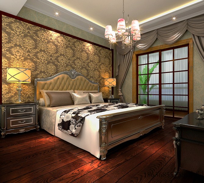 卧室图片来自装家美在府园东居143平米简欧风格的分享