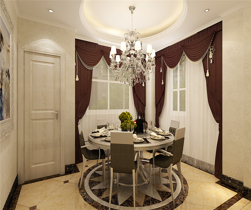 餐厅图片来自天津科艺隆装饰在融侨观邸—简欧风格—220㎡的分享