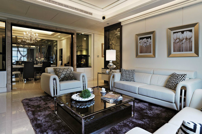 三居 客厅图片来自金煌装饰有限公司在126平新古典华贵典雅与时尚现代的分享