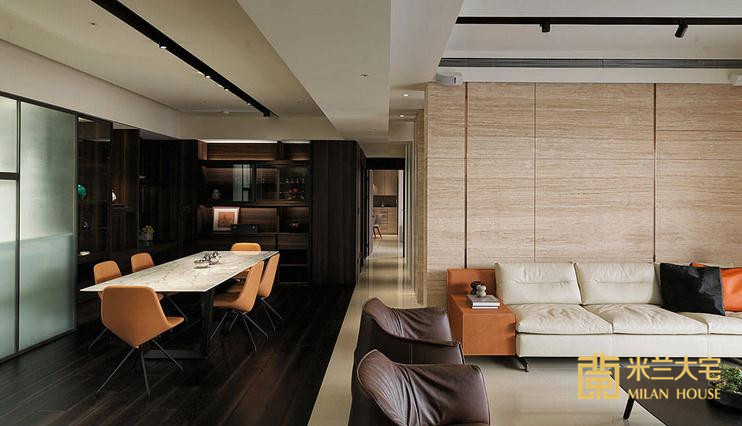 混搭 三居 小资 客厅图片来自米兰大宅设计会所在135平方米混搭三居室的分享