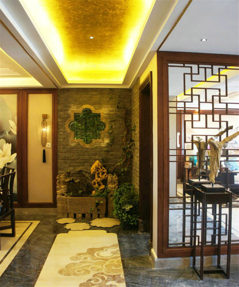 简约 中式 别墅 玄关图片来自张勇高级室内设计师在北京院子中式设计案例展示的分享