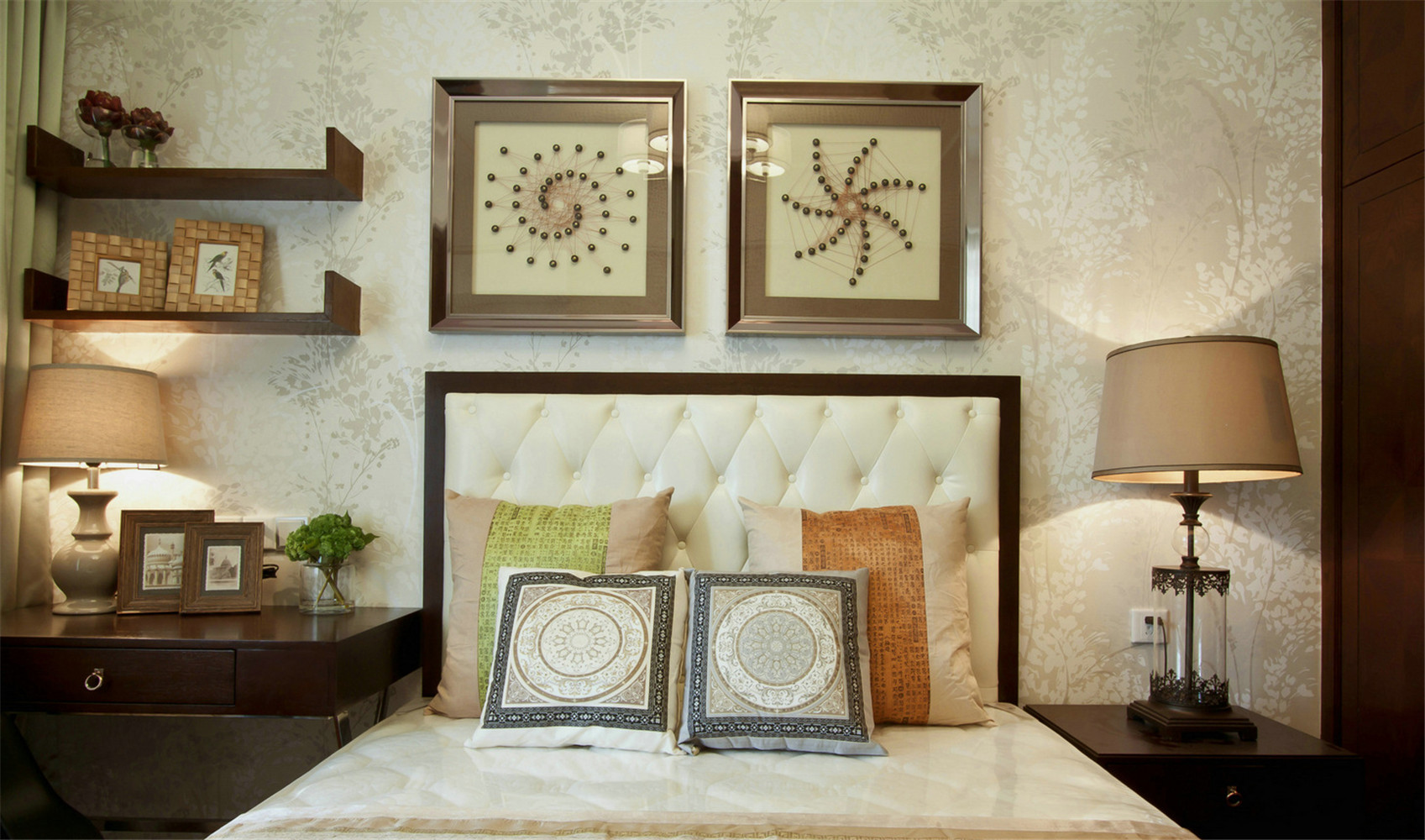 简约 中式 别墅 卧室图片来自张勇高级室内设计师在中式作品案例效果展示的分享