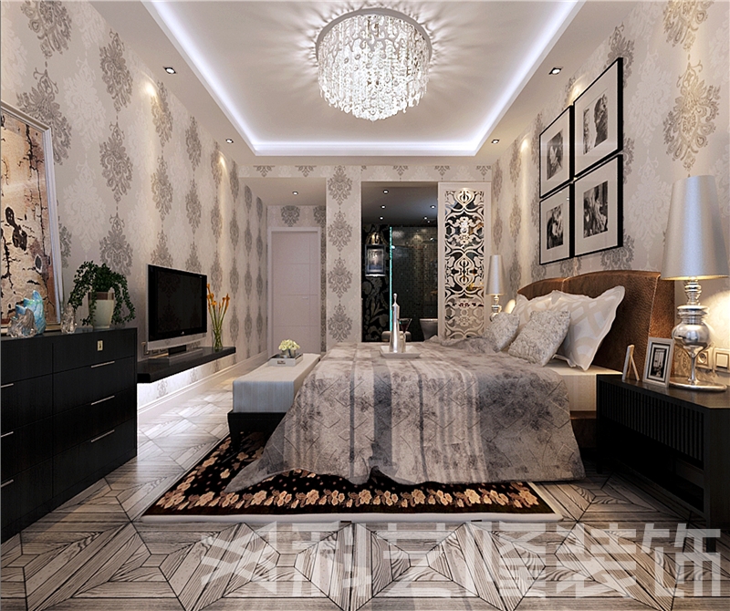 卧室图片来自天津科艺隆装饰在华城佳苑—简欧风格—88㎡的分享