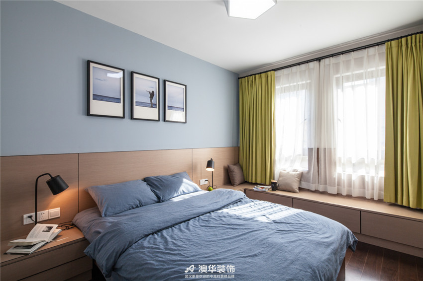 卧室图片来自澳华装饰有限公司在世茂锦绣长江 · 后现代精英雅居的分享