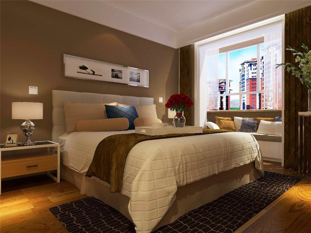 现代 简约 二居 卧室图片来自天津白天鹅装饰工程有限公司在府上和平100平现代简约的分享