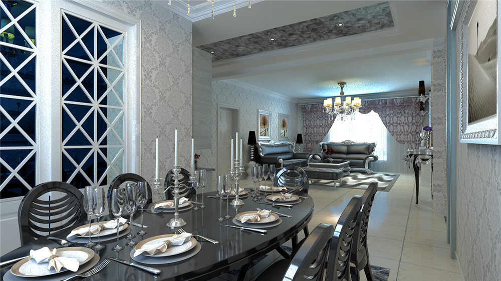 欧式 二居 餐厅图片来自天津白天鹅装饰工程有限公司在府上和平160平欧式的分享