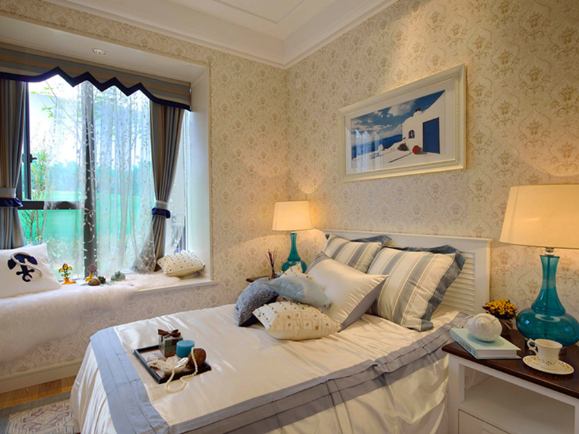 混搭 二居 卧室图片来自实创装饰上海公司在民星二村混搭两居100㎡装修案例的分享
