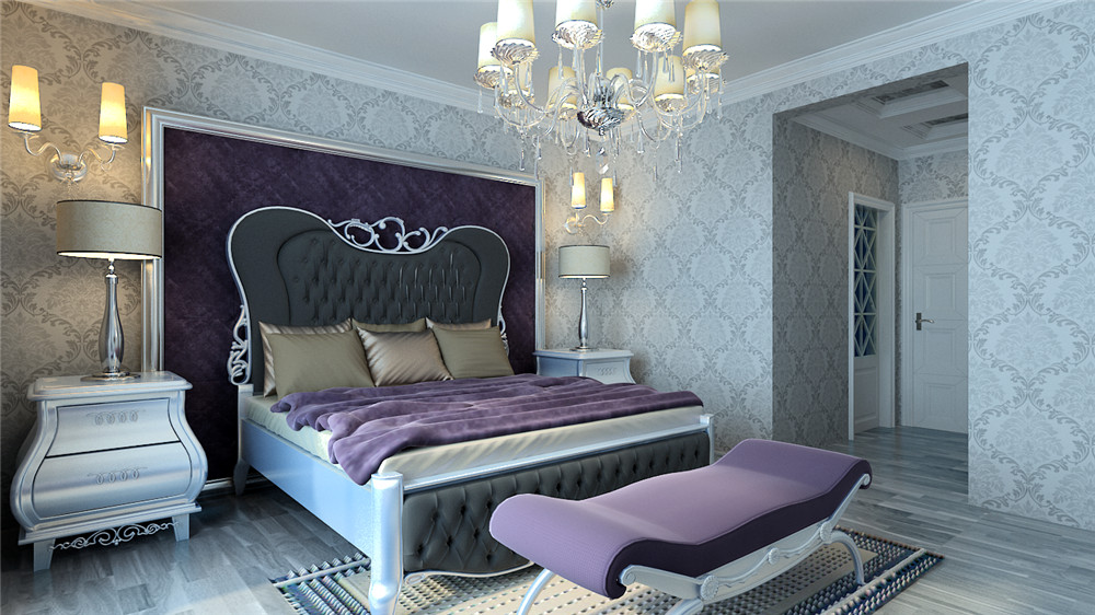 欧式 二居 卧室图片来自天津白天鹅装饰工程有限公司在府上和平160平欧式的分享