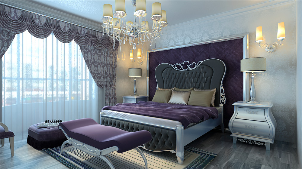 欧式 二居 卧室图片来自天津白天鹅装饰工程有限公司在府上和平160平欧式的分享