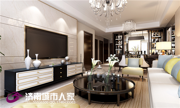 现代 中铁逸都国 装修效果图 餐厅图片来自济南城市人家装修公司-在中铁逸都国际98平现代装修效果图的分享