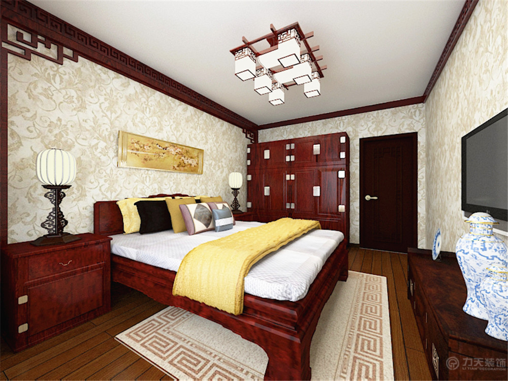 卧室图片来自阳光力天装饰在中式    新旭园  114㎡的分享