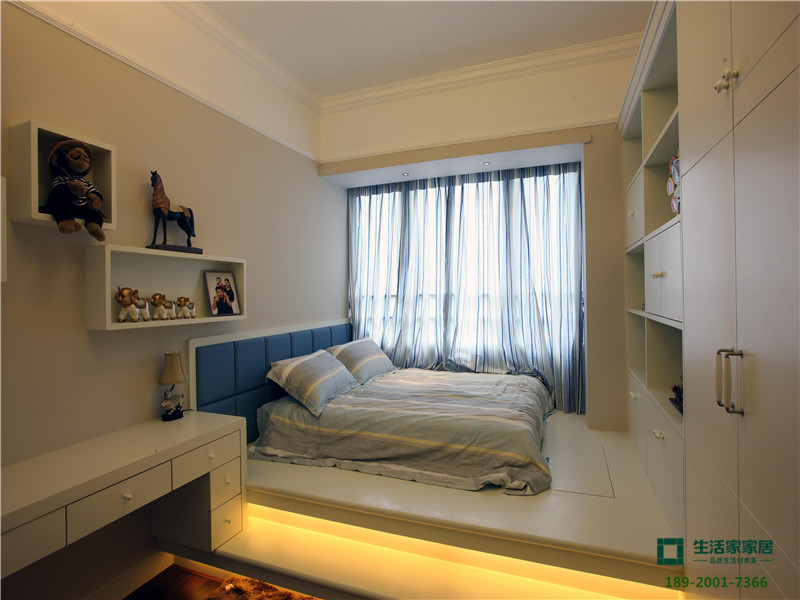 三居 白领 收纳 小资 生活家家居 美式装修风 卧室图片来自天津生活家健康整体家装在海河大观 195的分享