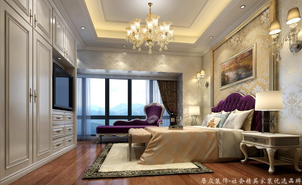 欧式 卧室图片来自深圳居众装饰集团在新天CBC商务中心-欧式-158㎡的分享