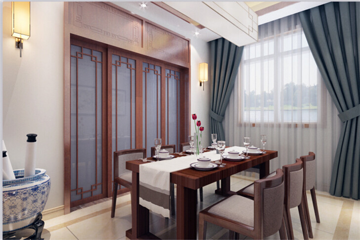三居 白领 收纳 日升装饰 餐厅图片来自日升嬛嬛在140平米中式的分享