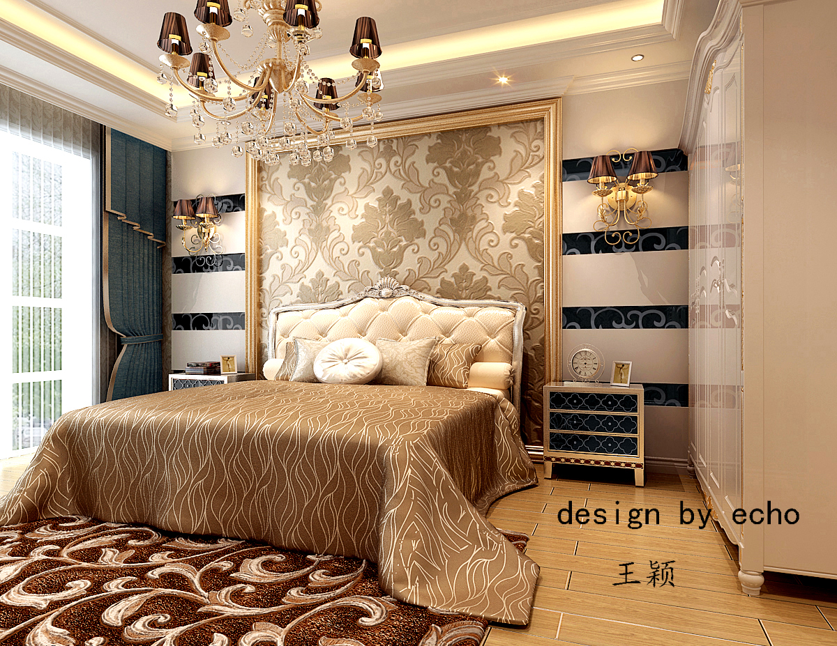 大宅 金地名京 欧式风格 卧室图片来自百家设计小刘在金地名京176平欧式风格的分享