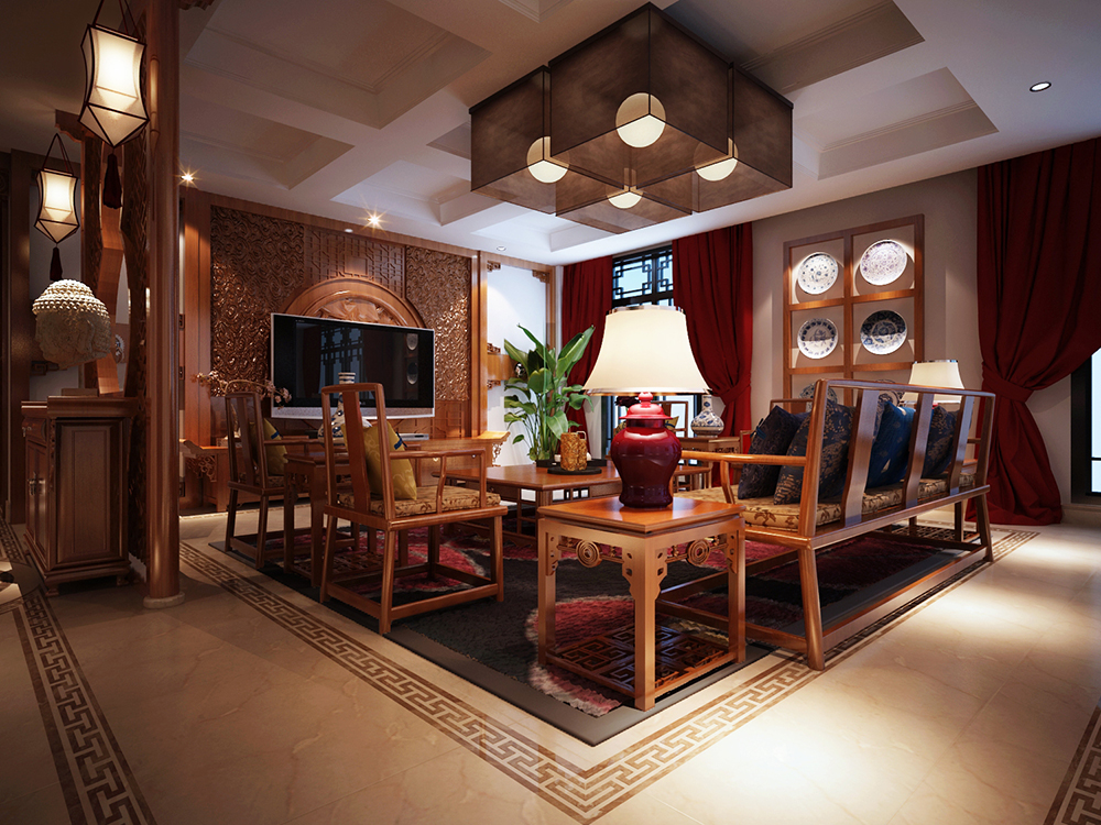 三居 中式 天津 客厅图片来自tjsczs88在古韵悠长，古典中式的分享