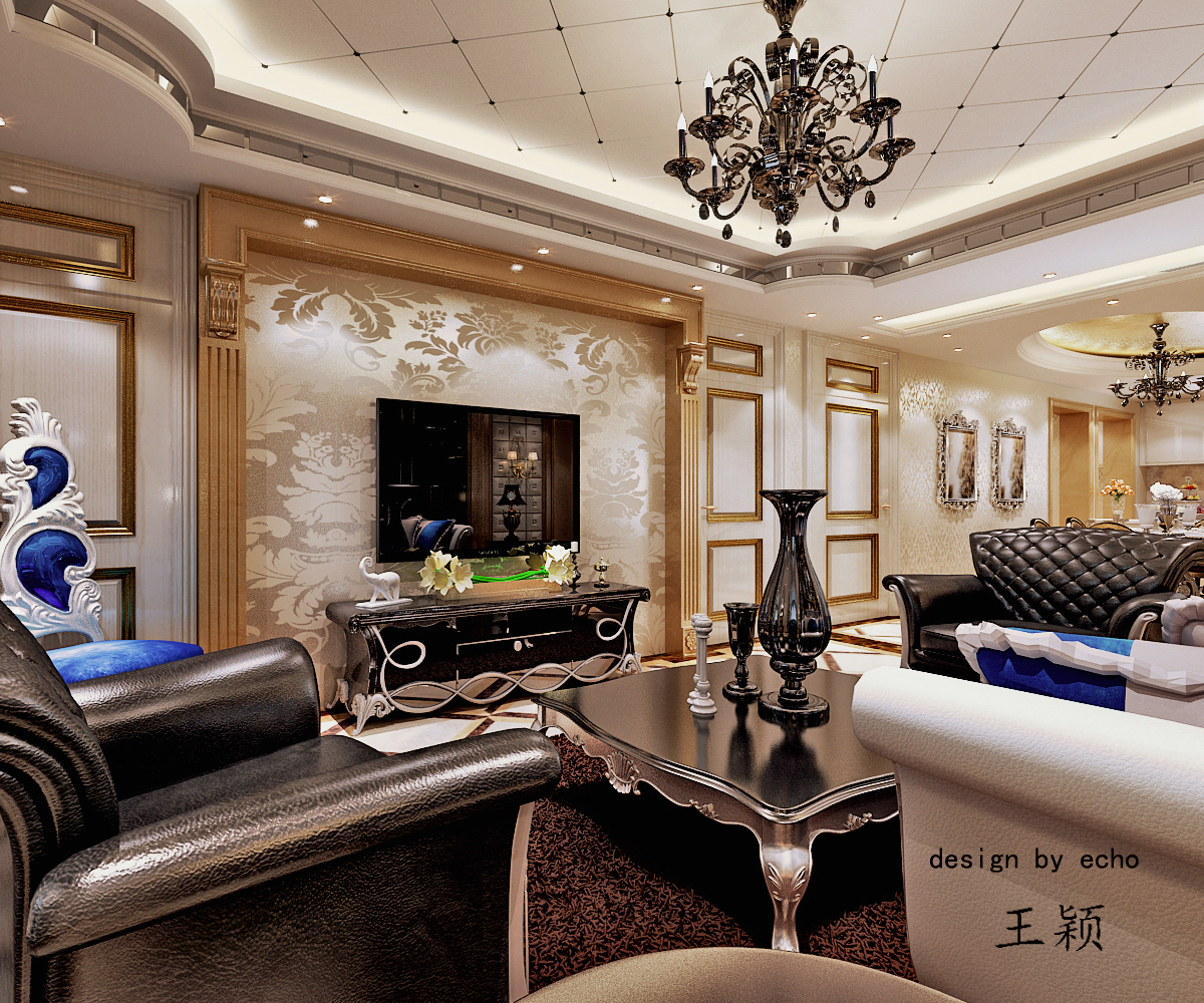 大宅 金地名京 欧式风格 客厅图片来自百家设计小刘在金地名京176平欧式风格的分享