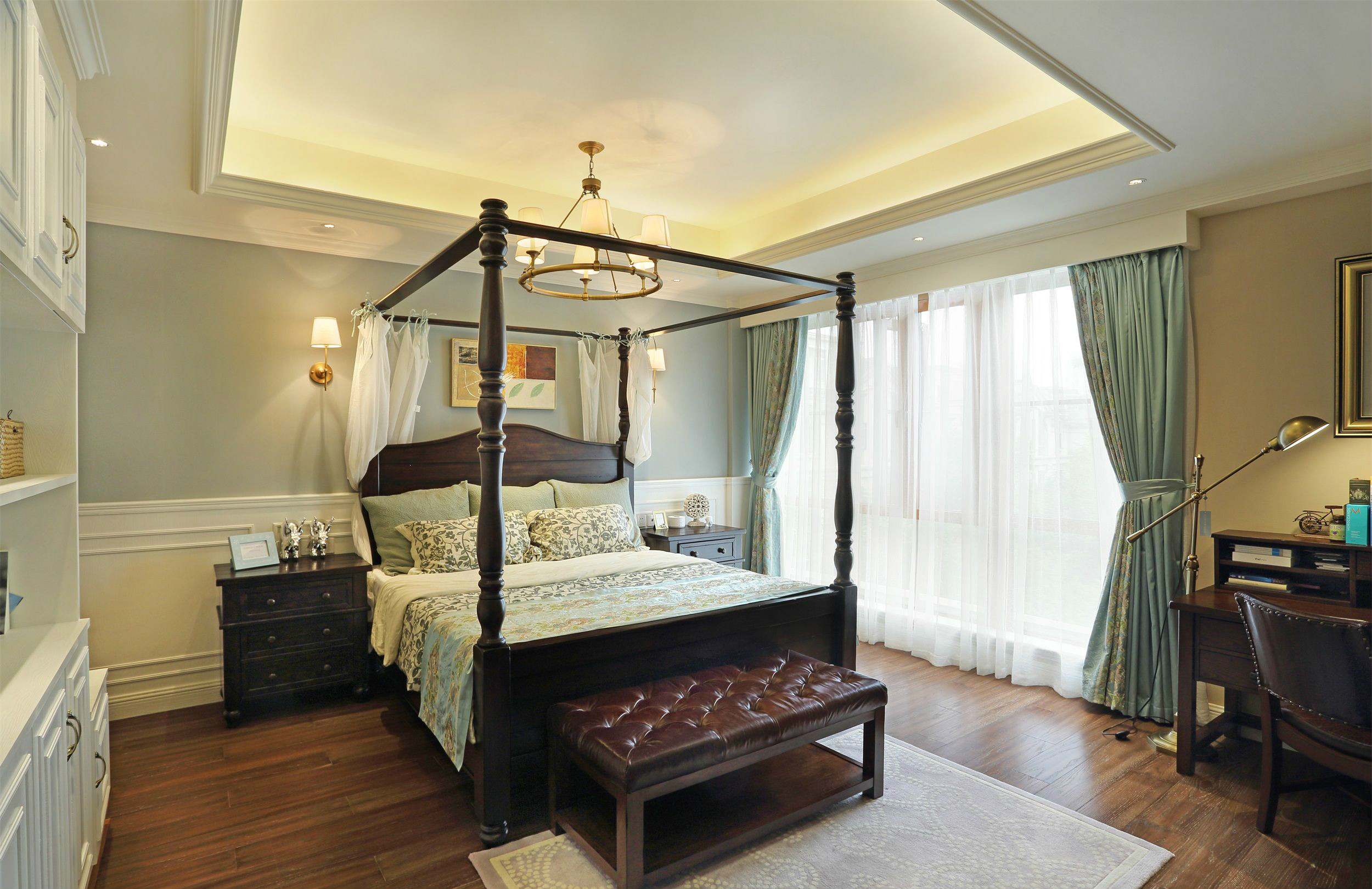 卧室图片来自武汉苹果装饰在国博新城案例的分享