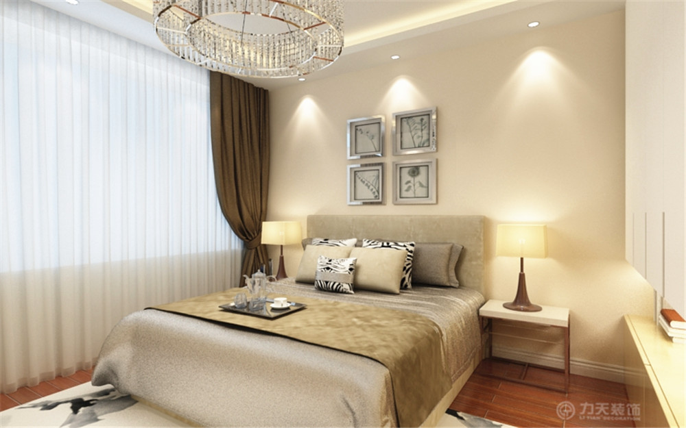 卧室图片来自阳光力天装饰在现代风格  宝龙城  110㎡的分享