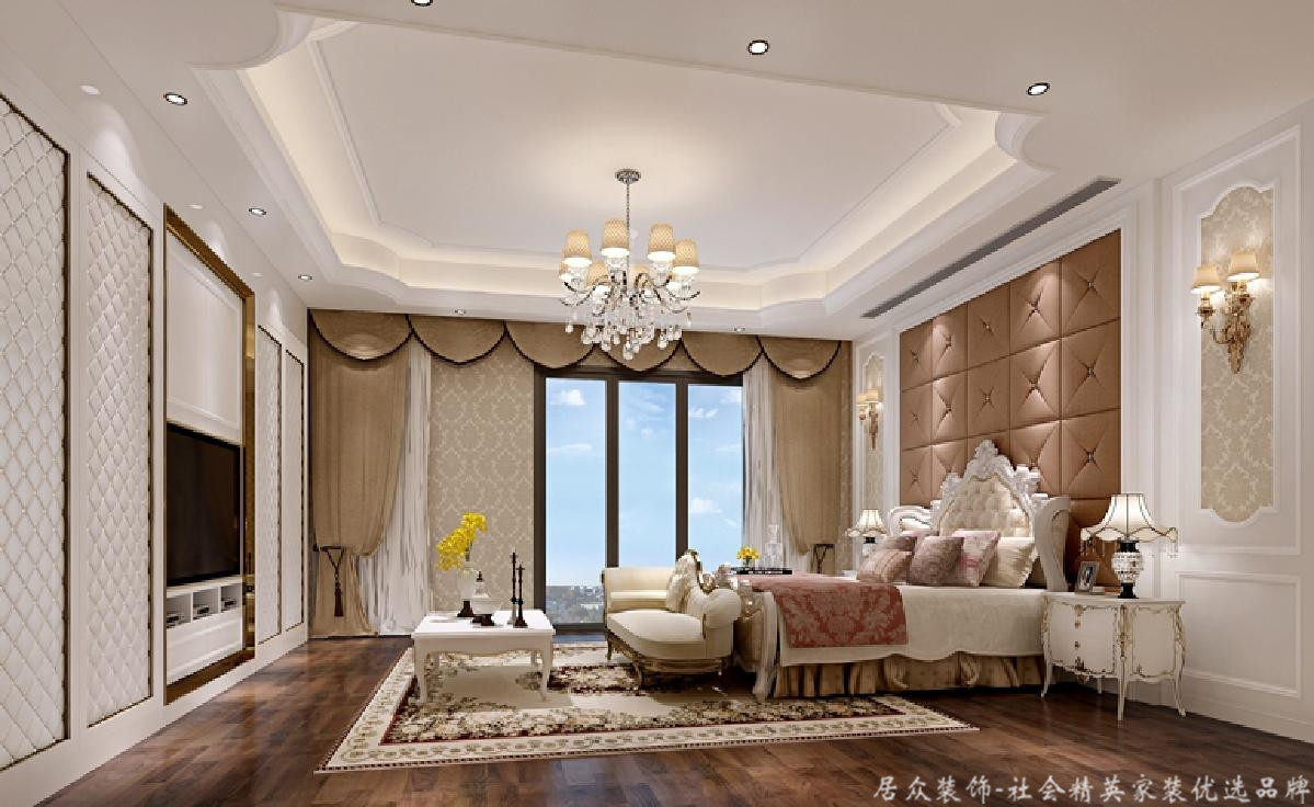 欧式 典雅 高贵 卧室图片来自深圳居众装饰集团在居众装饰-仁山智水-现代简约的分享