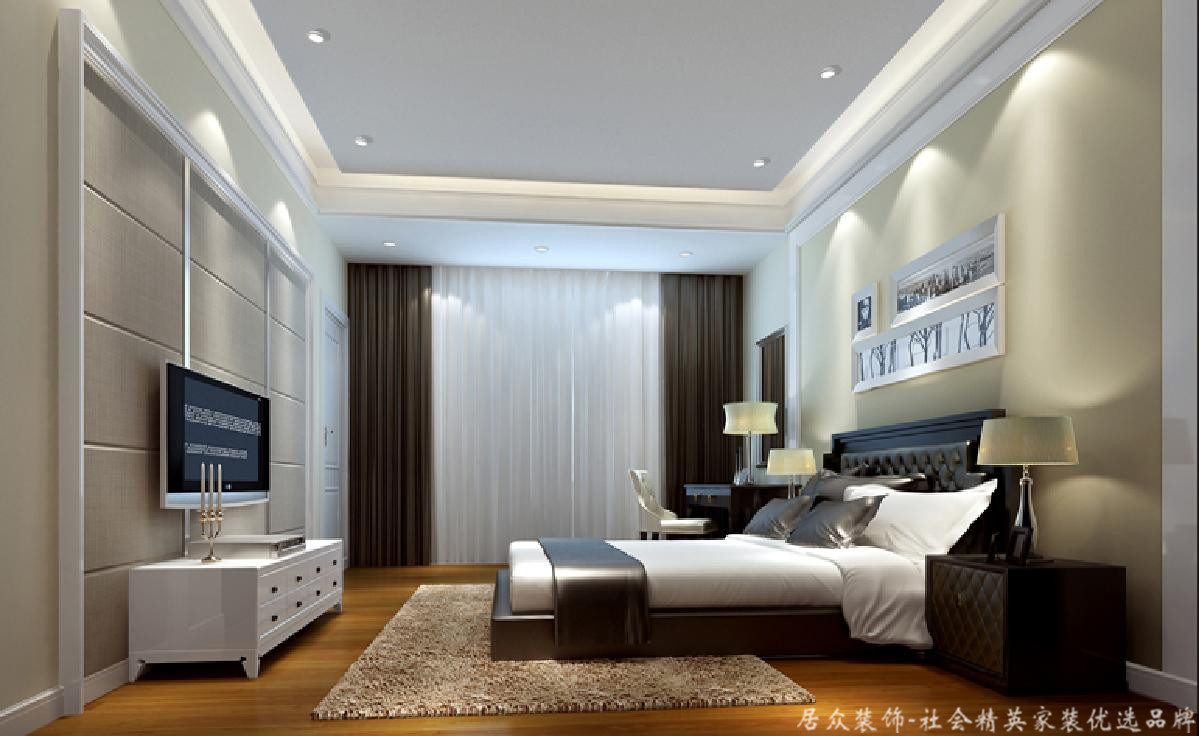 别墅 小资 中式风格 卧室图片来自重庆居众装饰在古典质朴的中式风格的分享