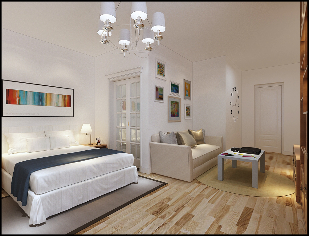 简约 三居 旧房改造 卧室图片来自石家庄阳光力天装饰在瑞城-132㎡-现代简约的分享