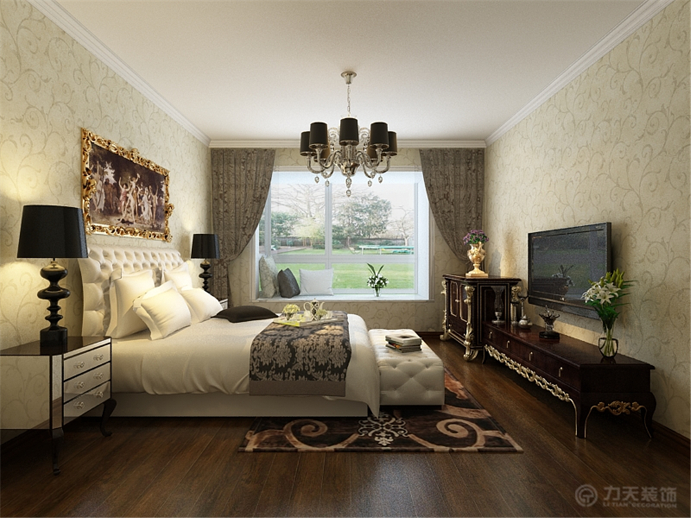 三居 欧式 卧室图片来自阳光力天装饰在欧式  金隅悦城  144㎡的分享