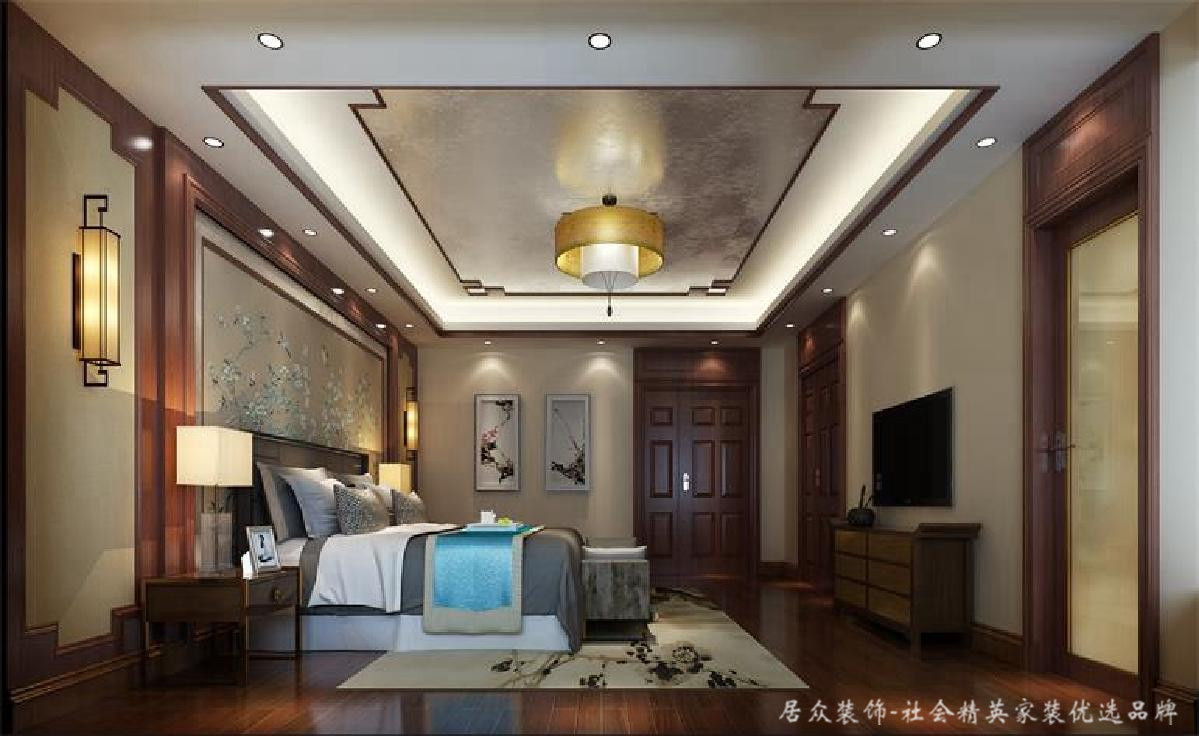 中式 复式 优雅 卧室图片来自居众装饰长沙分公司在“中”规“中”矩的分享