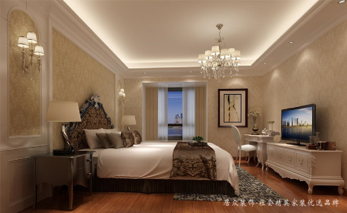 卧室图片来自深圳居众装饰集团在中海千灯湖一号-欧式-187平米的分享